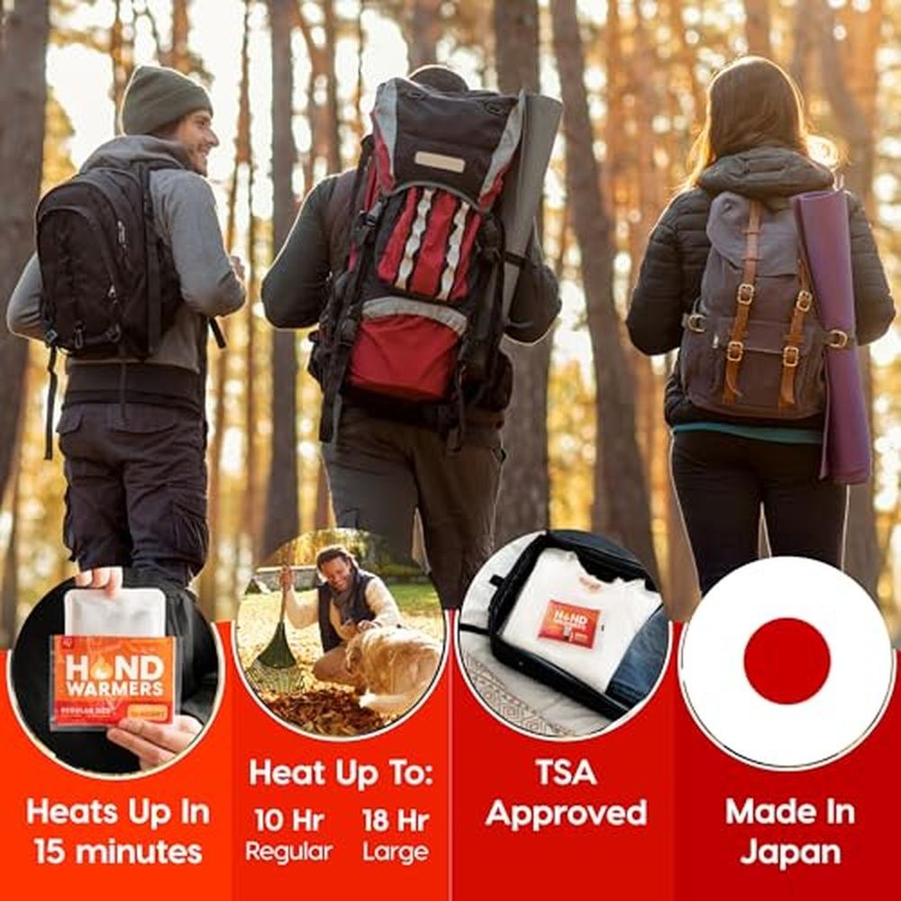 Hand Warmers: IRIS USA Large 60 Pack Long-Lasting Up to 18 – Close-up Detail