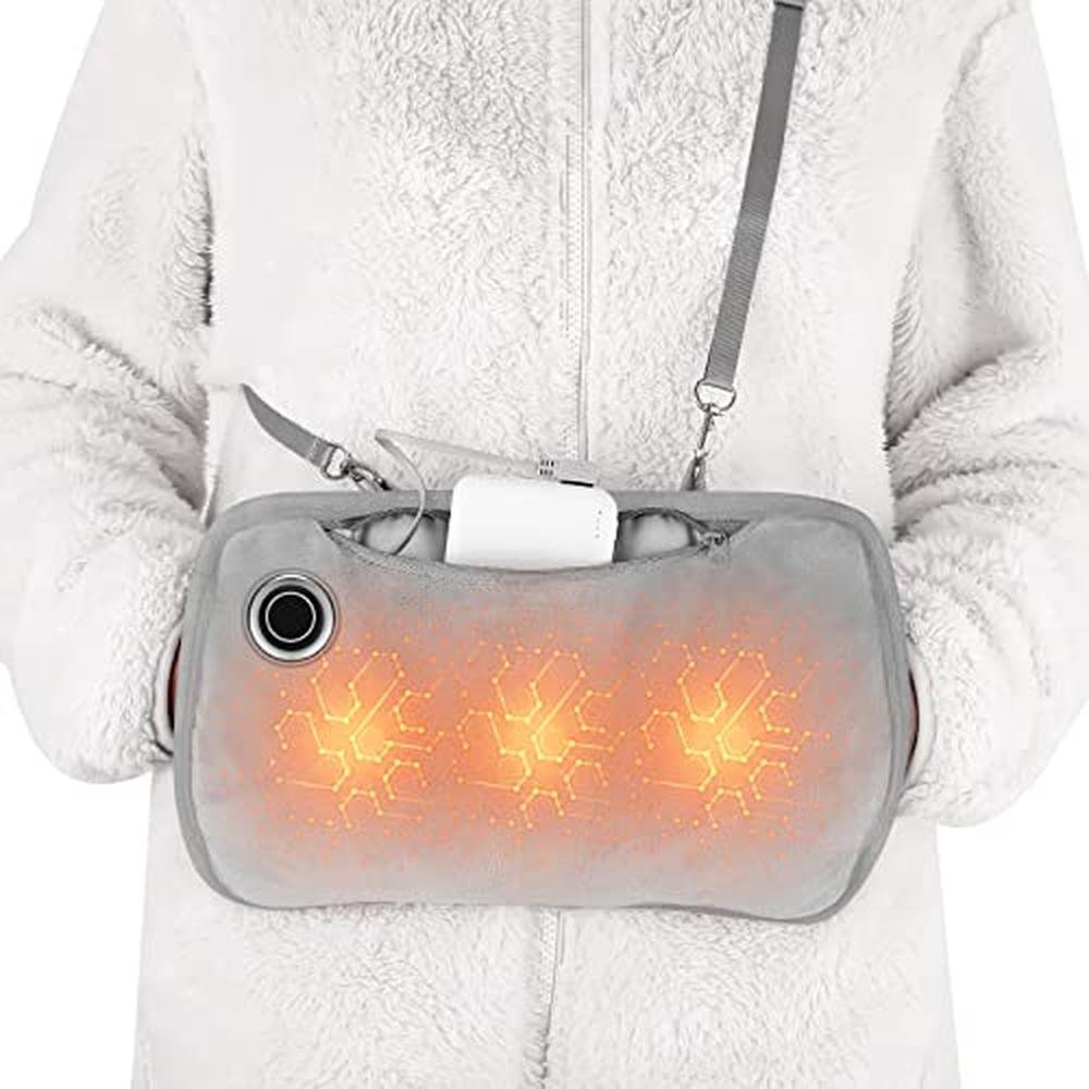 Hand Warmers: Rechargeable Portable Graphene Heated Gloves – Front View