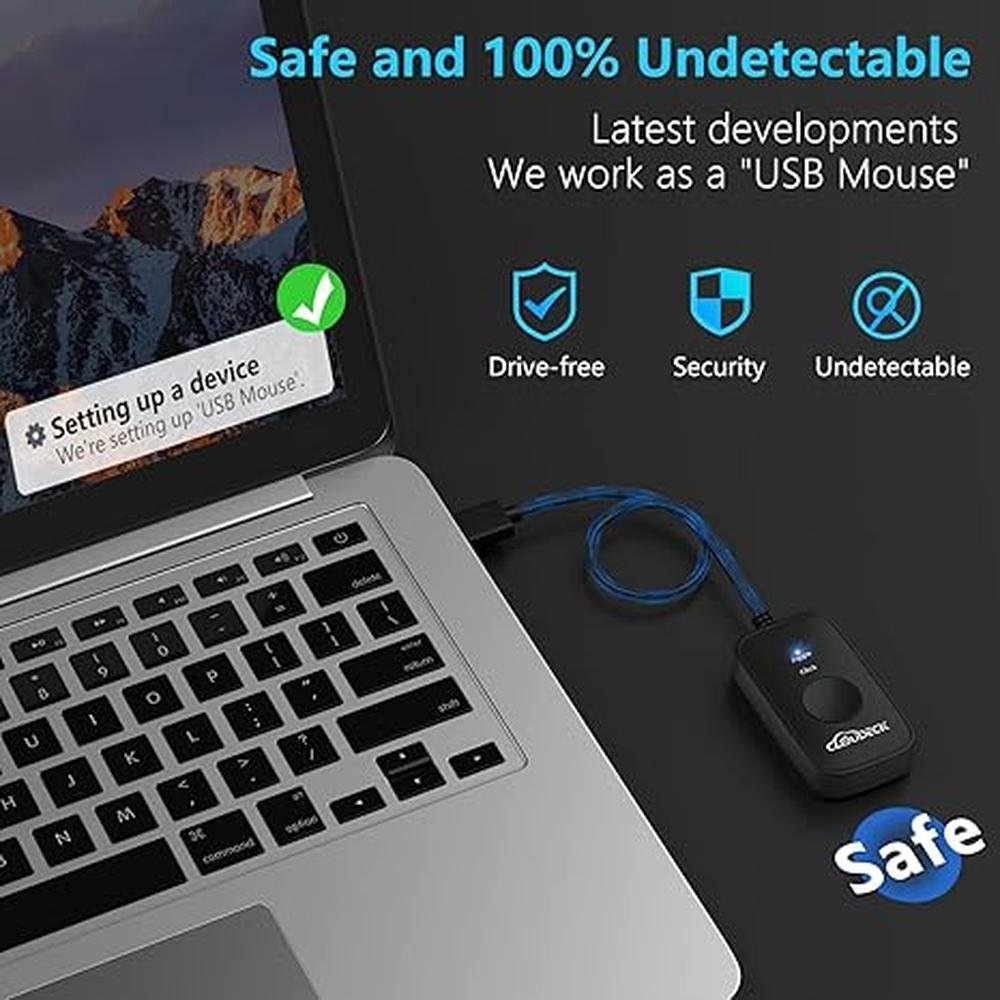 Mouse Jiggler: Cloudeck USB Mouse Mover Automatic – Close-up Detail