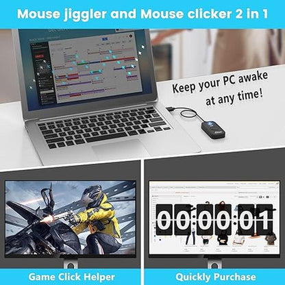 Mouse Jiggler: Cloudeck USB Mouse Mover Automatic – In Use
