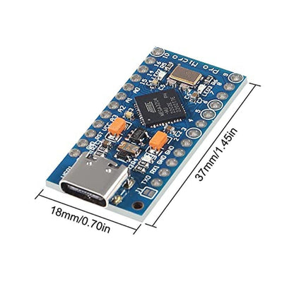 AITRIP 2PCS Pro Micro ATmega32U4 5V 16MHz Type-C – In Use