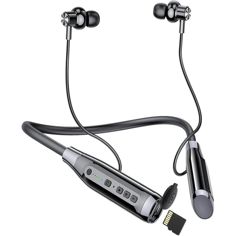 Wireless Bluetooth Headphones with TF Card Slot – Front View