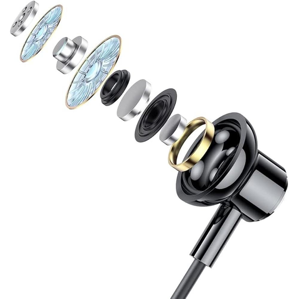 Wireless Bluetooth Headphones with TF Card Slot – Side View