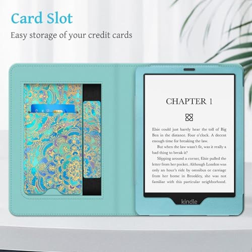 Kindle Paperwhite: Fintie Stand Case for 6.8 Kindle – In Use