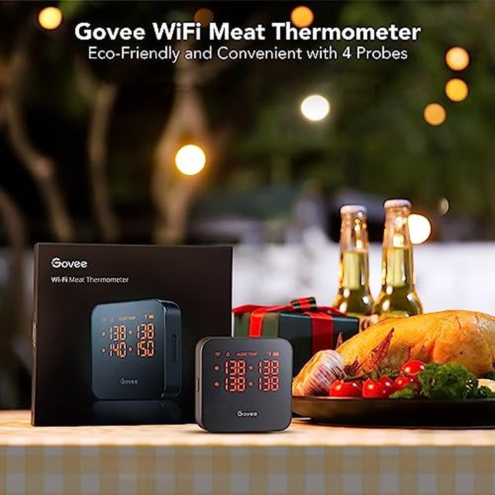 Thermometer Meat: Govee Wireless Meat Thermometer with 4 – Side View
