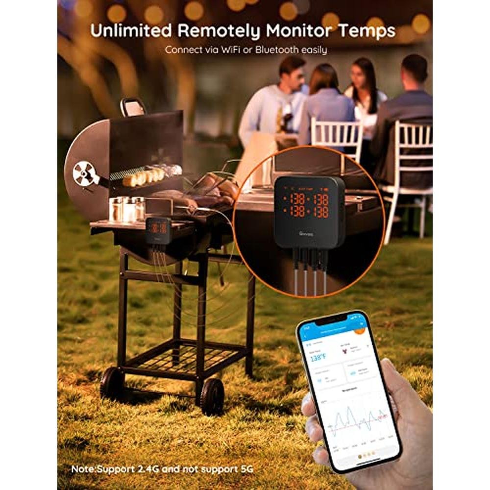 Thermometer Meat: Govee Wireless Meat Thermometer with 4 – Packaging