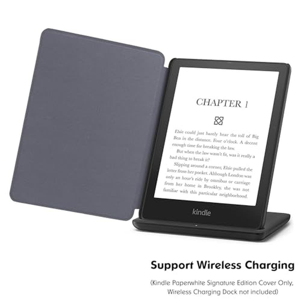 Kindle Paperwhite: BOZHUORUI Slim Case 11th Generation – In Use