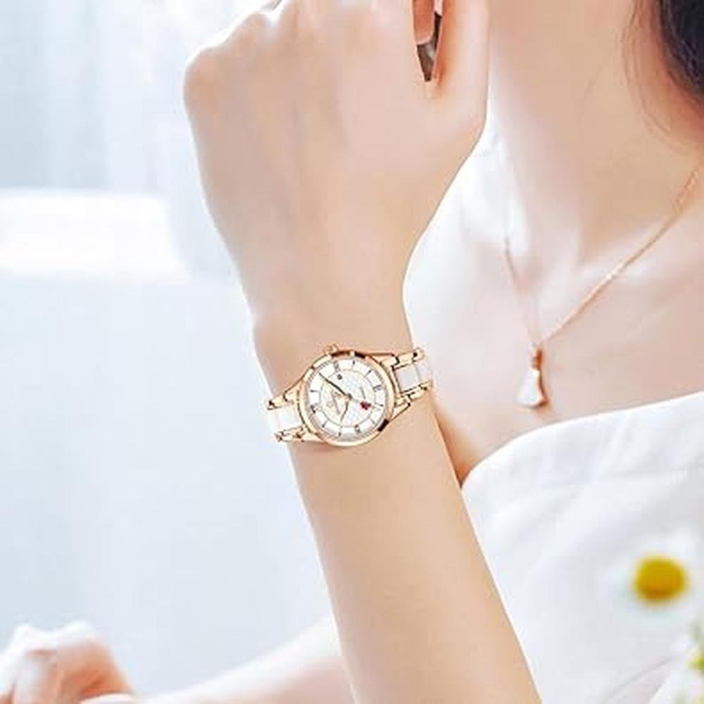 Watches Women: GUANHAO Luxury Ceramic Timepieces – Side View