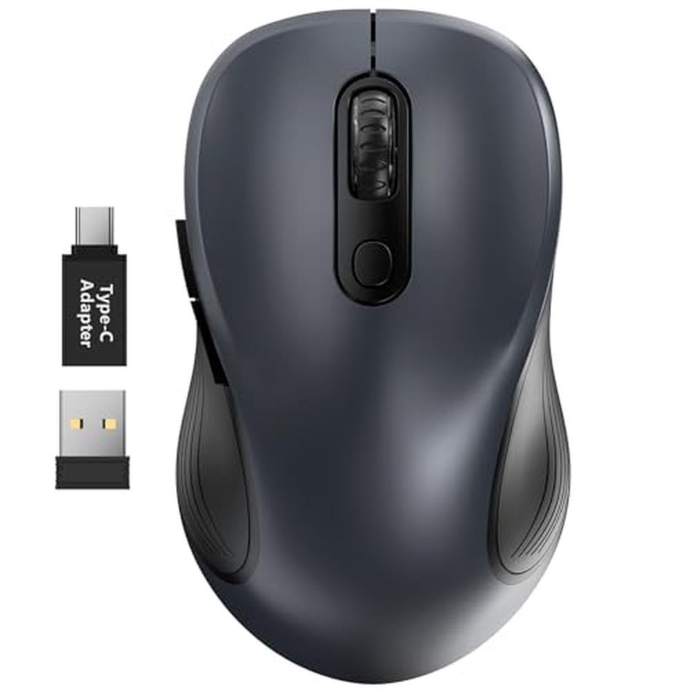 Mouse Buttons: Trueque Wireless Mouse for Laptop – Front View
