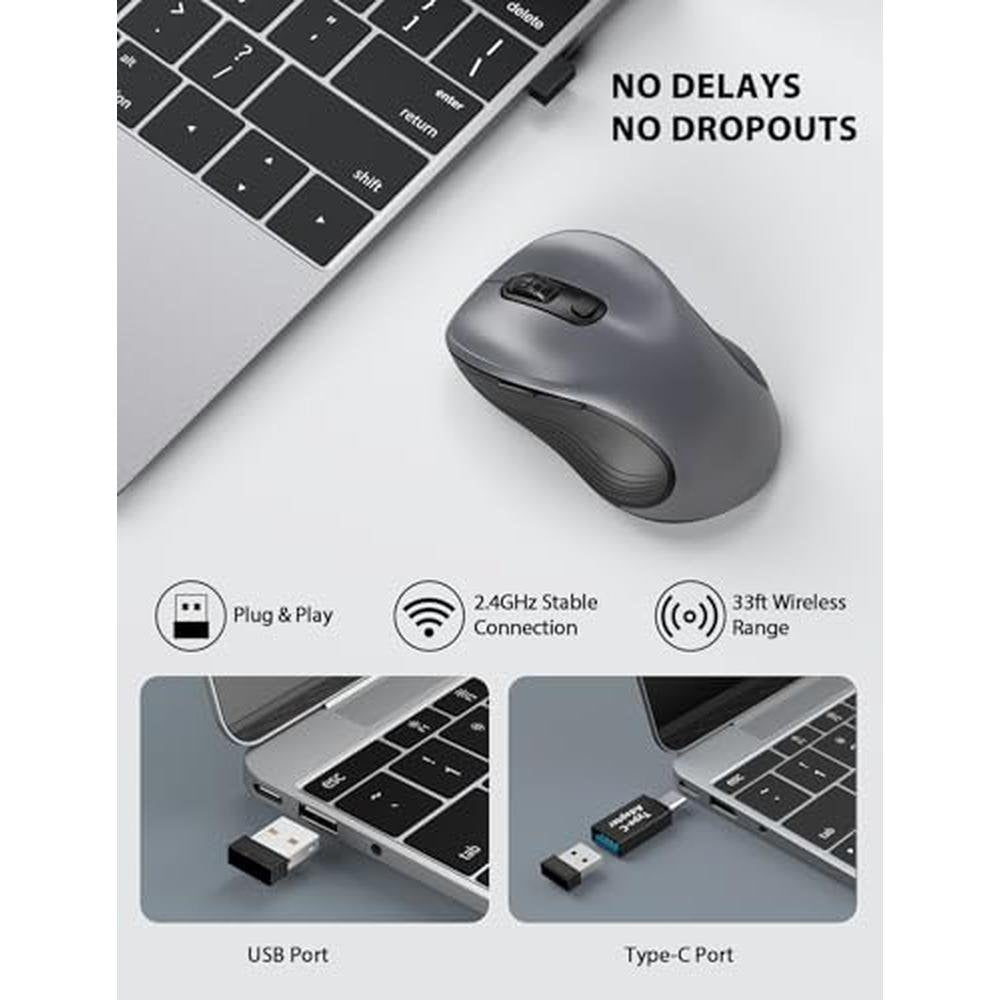 Mouse Buttons: Trueque Wireless Mouse for Laptop – In Use