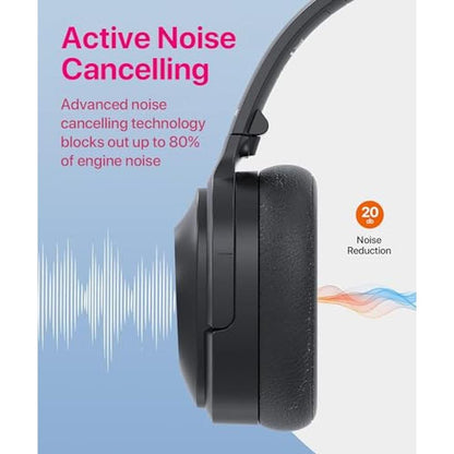 Noise Cancelling: Ulacici Wireless Bluetooth Headphones – Side View
