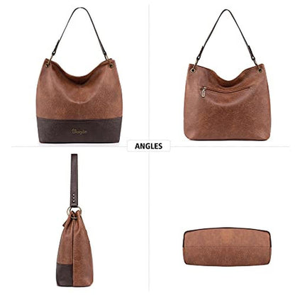 Hobo Purses: Wrangler WG20 918BR Leather Hobo Bag – In Use
