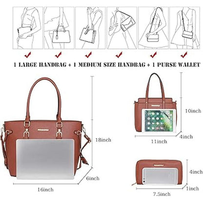 Women Montana West 3PCS Purses and Handbags – Side View