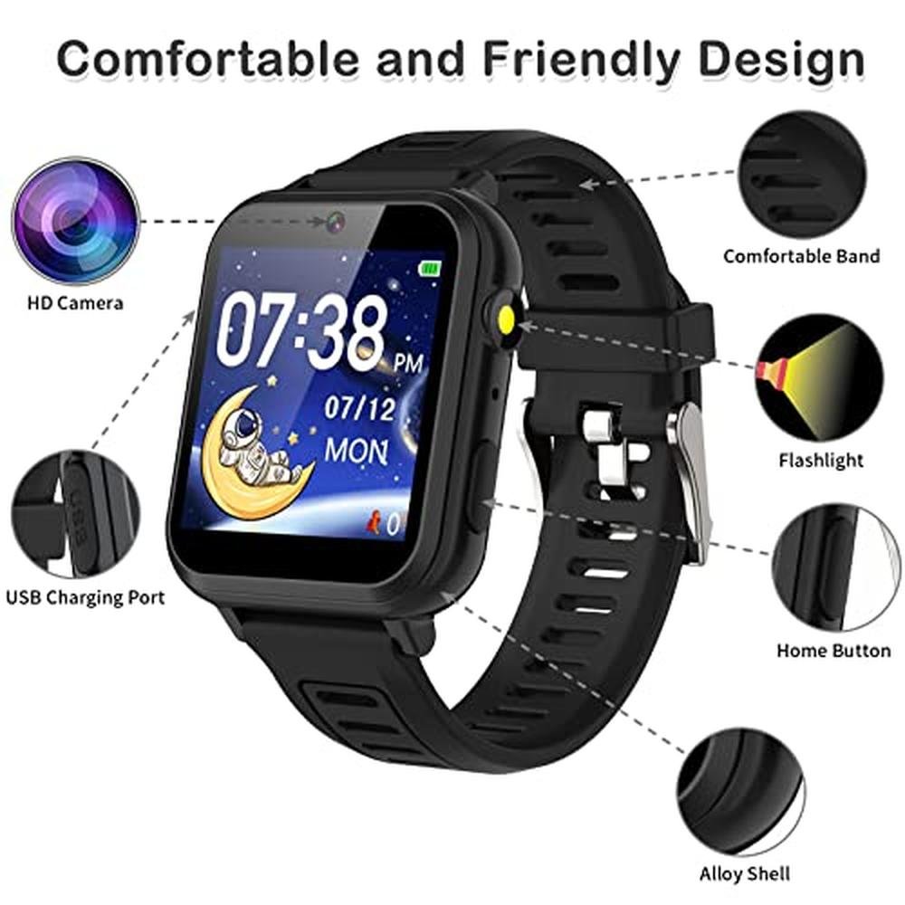 Premium Watch Toys for Kids: Phyulls Smart Watch for Kids – Side View