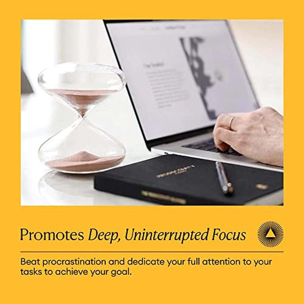 Time Management Luxury: Mindful Focus 5-Minute Hourglass – Packaging