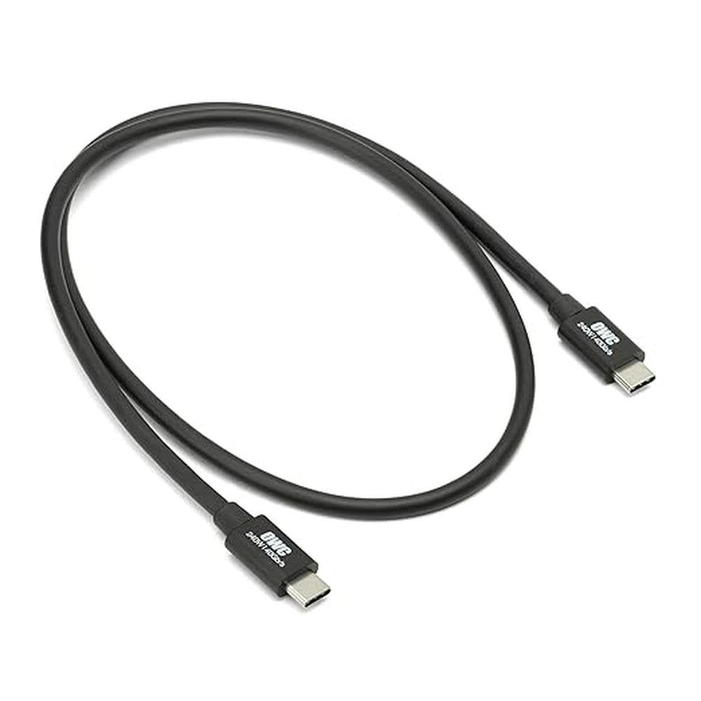 OWC 28-Inch Thunderbolt 4 and USB-C Cable with 40 GBPS Data – Front View