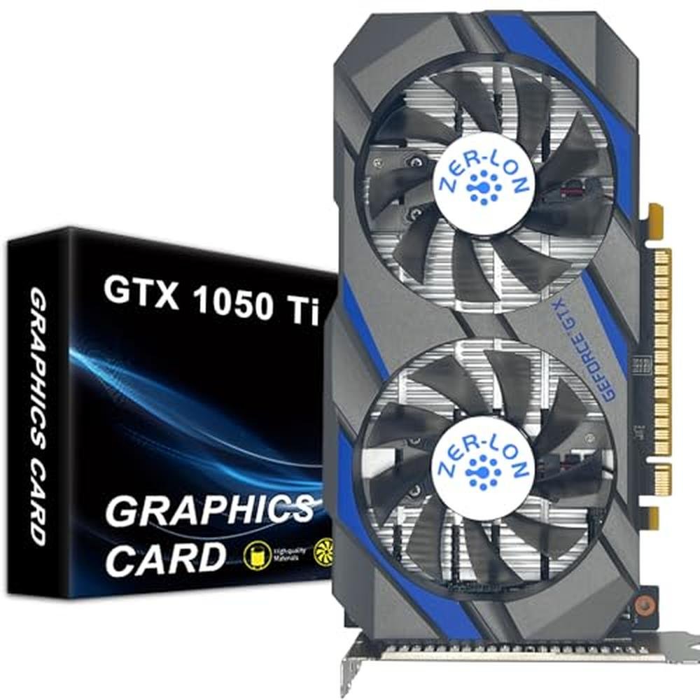 Gaming Zero Latency: ZER-LON GeForce GTX 1050 Ti 4GB GDDR5 – Front View