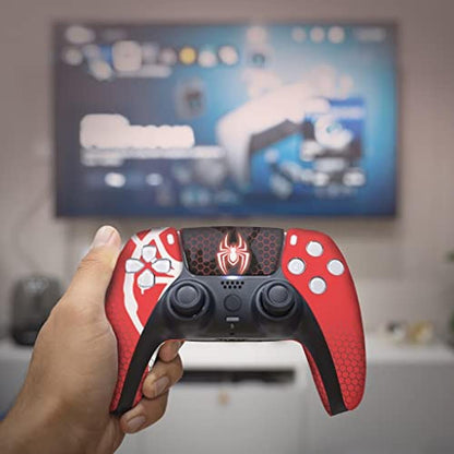 Spiider-Man Morales Custom PS-5 Controller Wireless – In Use