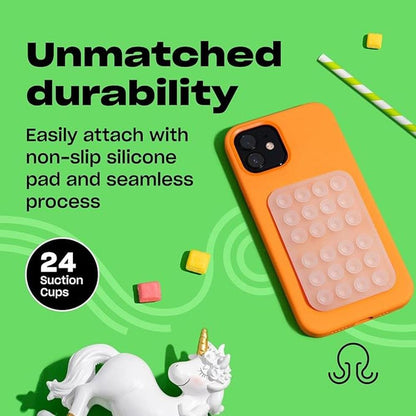 Classic: Silicone Suction Phone Case Adhesive Mount – In Use
