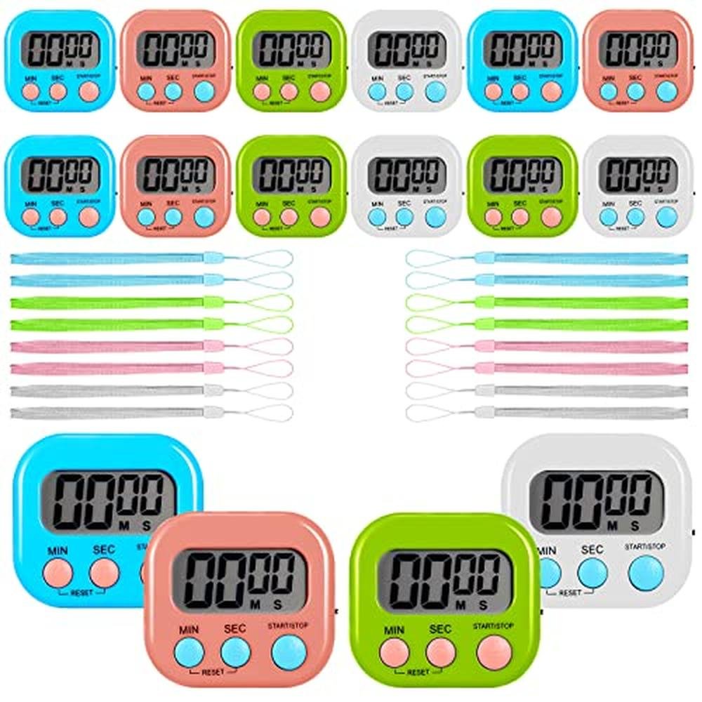 Timers Flutesan: Flutesan 16 Pack Digital Classroom Timers – Front View
