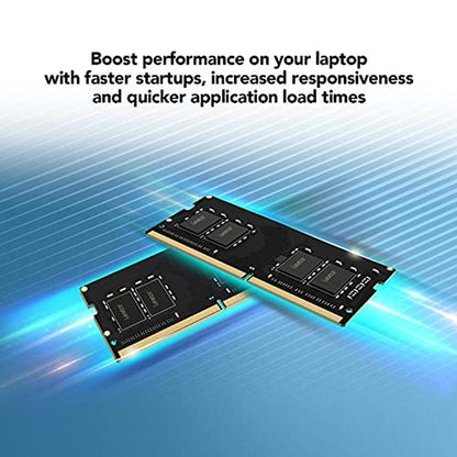 Lexar 16GB: Lexar Single DDR4 SODIMM RAM 3200MT/s CL22 – Side View