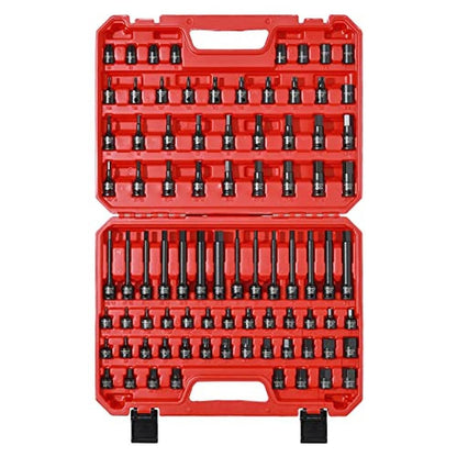 Bit Impact: CASOMAN 84 Pieces 3/8 Dr. Master Hex & Torx Bit – Front View