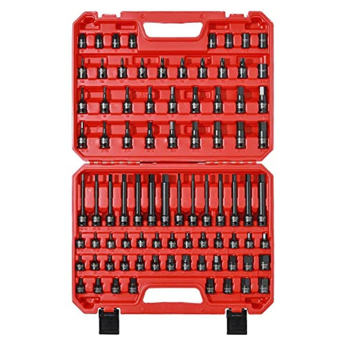 Bit Impact: CASOMAN 84 Pieces 3/8 Dr. Master Hex & Torx Bit – Front View