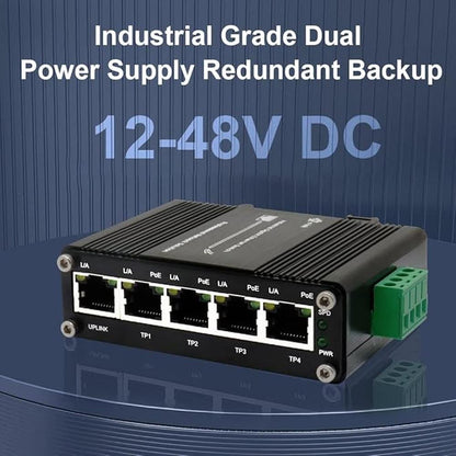 Industrial 5-Port Gigabit PoE Switch – In Use