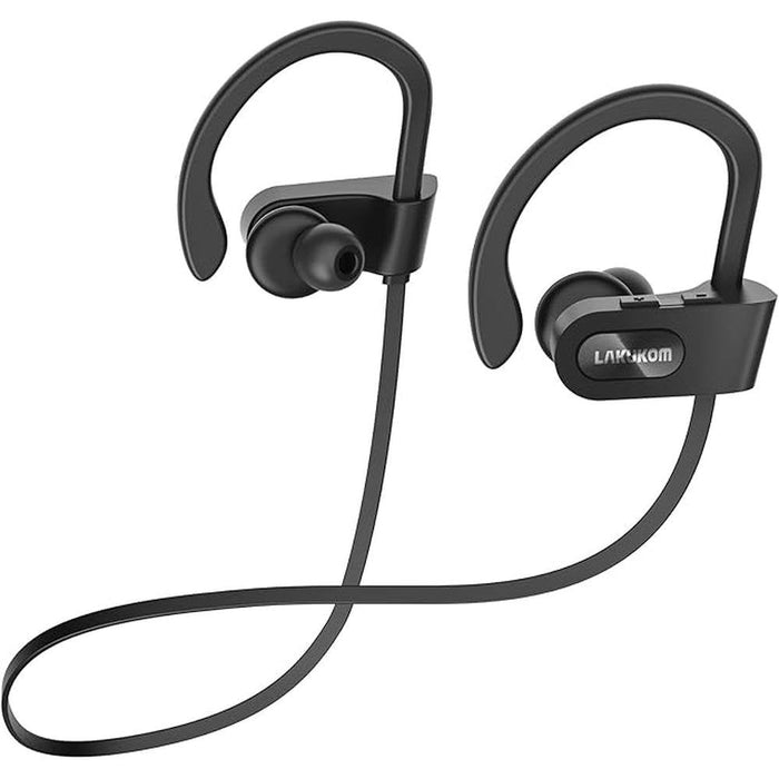 Bluetooth Headphones: Deep Bass Wireless Running Headphones – Front View