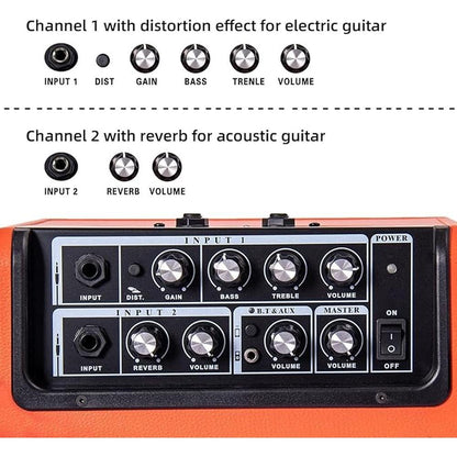 Acoustic Electric Guitar Amplifier – Side View