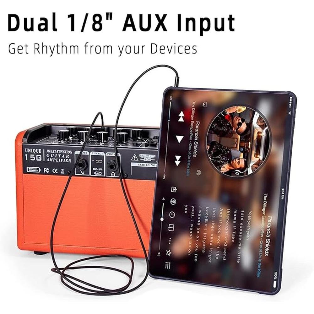 Acoustic Electric Guitar Amplifier – Close-up Detail