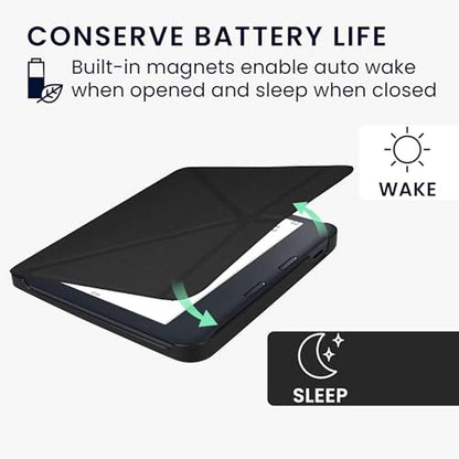 Kwmobile Case: Kwmobile Origami Case Compatible with Kobo – Close-up Detail