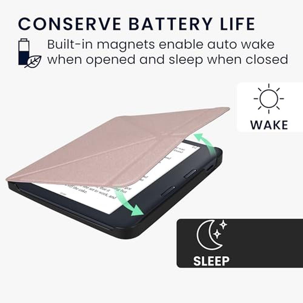 Kwmobile Case: Kwmobile Origami Case Compatible with Kobo – Close-up Detail