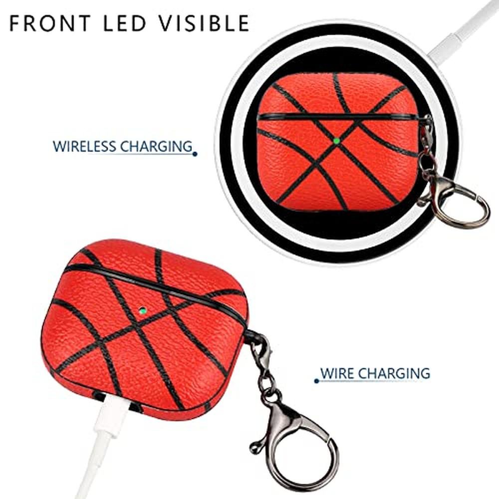 AirPods Case: Premium Shock-Resistant Basketball Case Cover – Close-up Detail