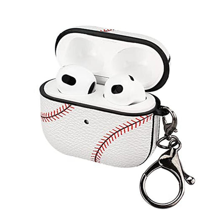 Case AirPods 3: Premium Full Protective Durable Baseball – Front View