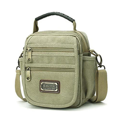 Bag Man: Small Canvas Crossbody Phone Purse Bag – Front View