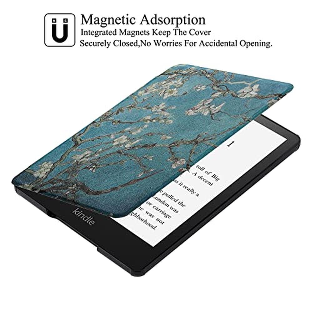 Kindle Paperwhite: REASUN Premium PU Leather Case for – Side View