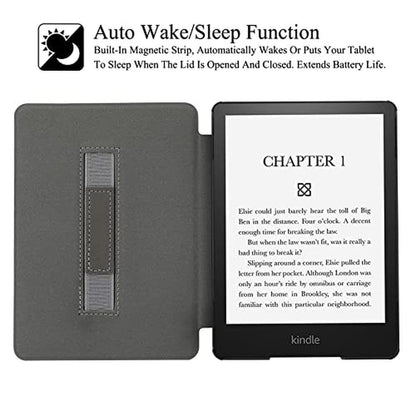 Kindle Paperwhite: REASUN Premium PU Leather Case for – Close-up Detail