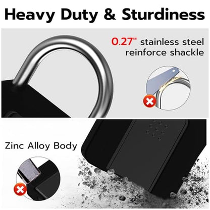 Fingerprint Padlock with Key: Dhiedas Heavy Duty – Packaging