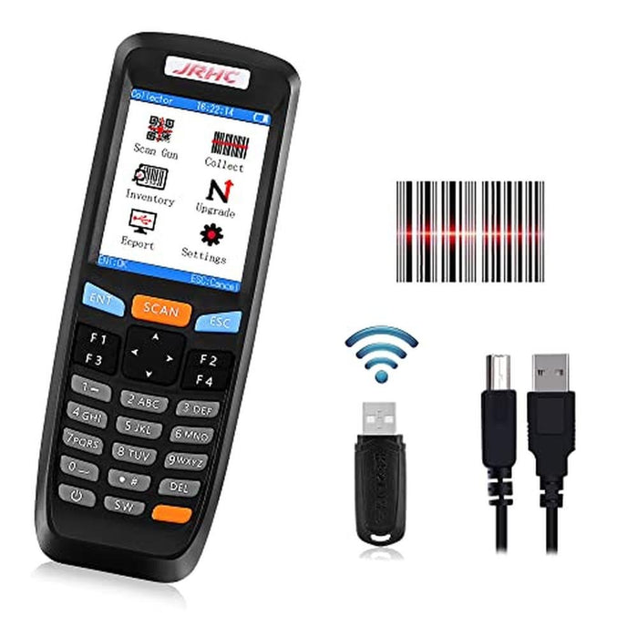 Scanner Reader: JRHC 1D Wireless Bar Code Scanner Laser – Front View