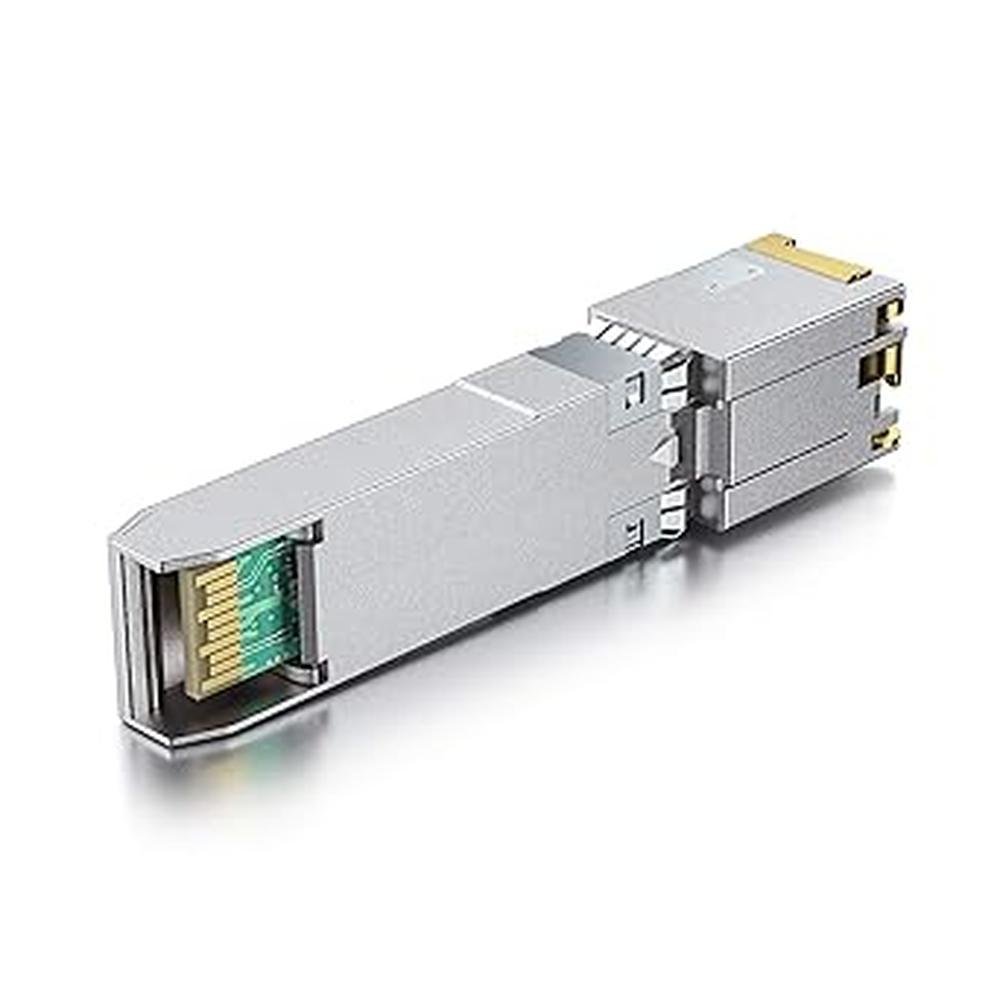 SFP 10Gb: USA Warehouse SFP-10G-T-S 10GBase-T Ethernet – Close-up Detail