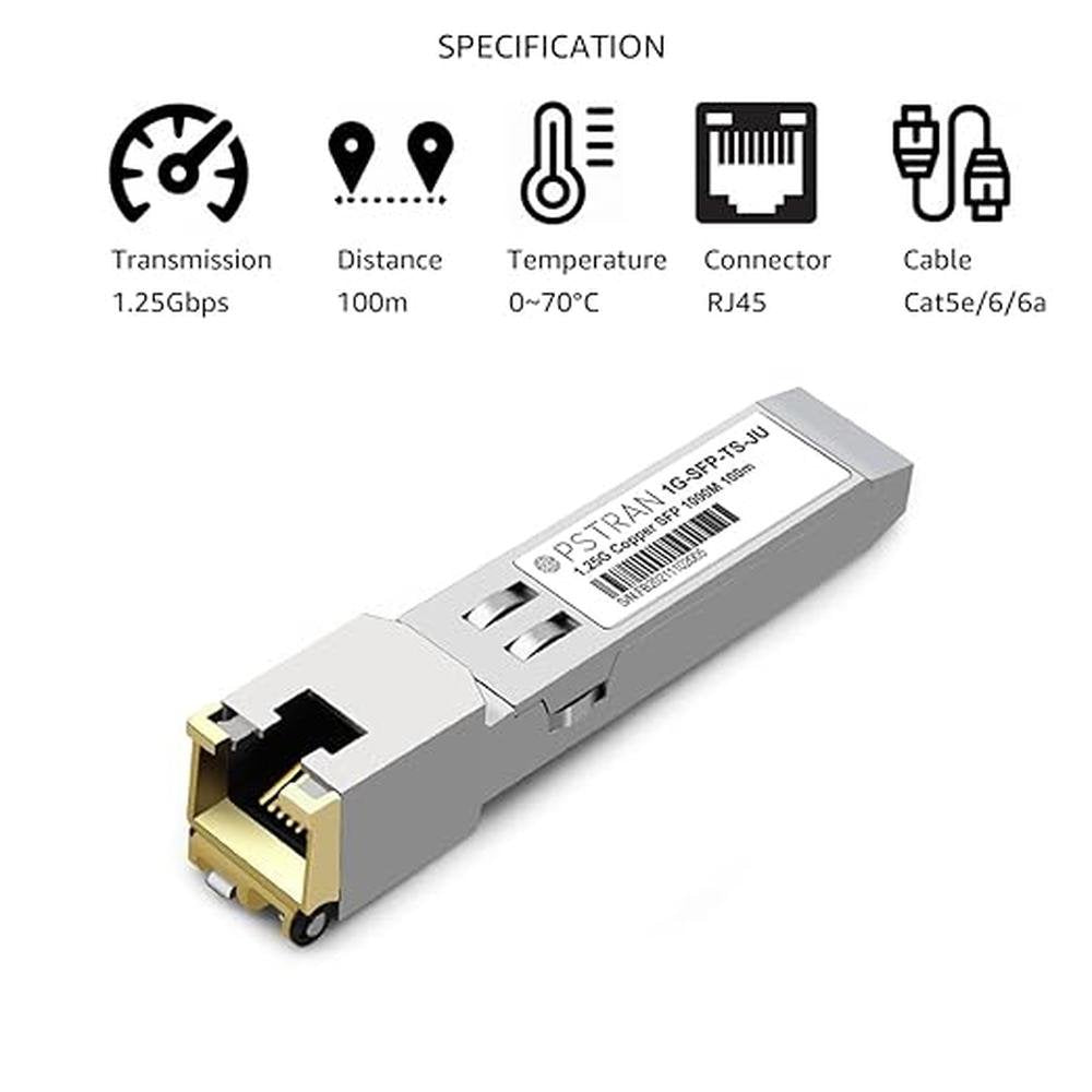 1000BASE-T SFP RJ45 Copper Transceiver Module Compatible – In Use