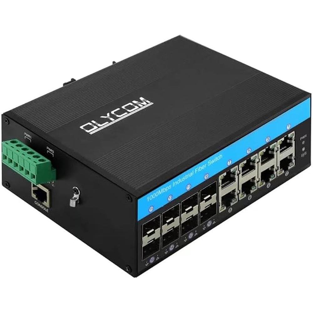 POE Switch 8 Port Managed Outdoor Switch L2 10/100/1000M 8 – Front View