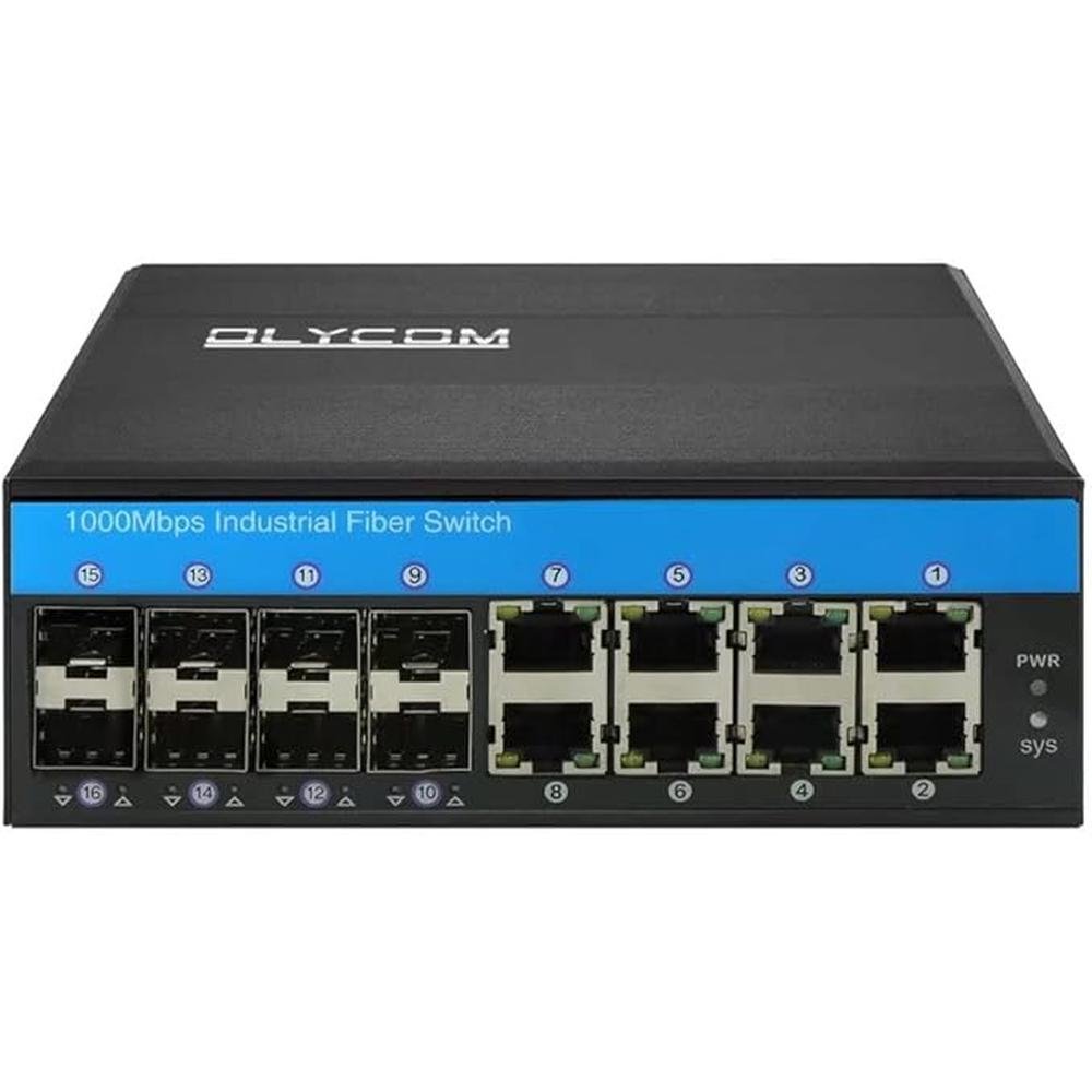 POE Switch 8 Port Managed Outdoor Switch L2 10/100/1000M 8 – Side View