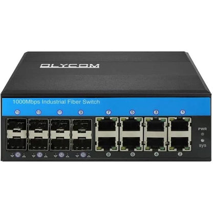 POE Switch 8 Port Managed Outdoor Switch L2 10/100/1000M 8 – Side View