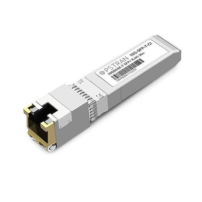 SFP Transceiver: 10GBASE-T SFP+ RJ45 Copper Transceiver – Front View