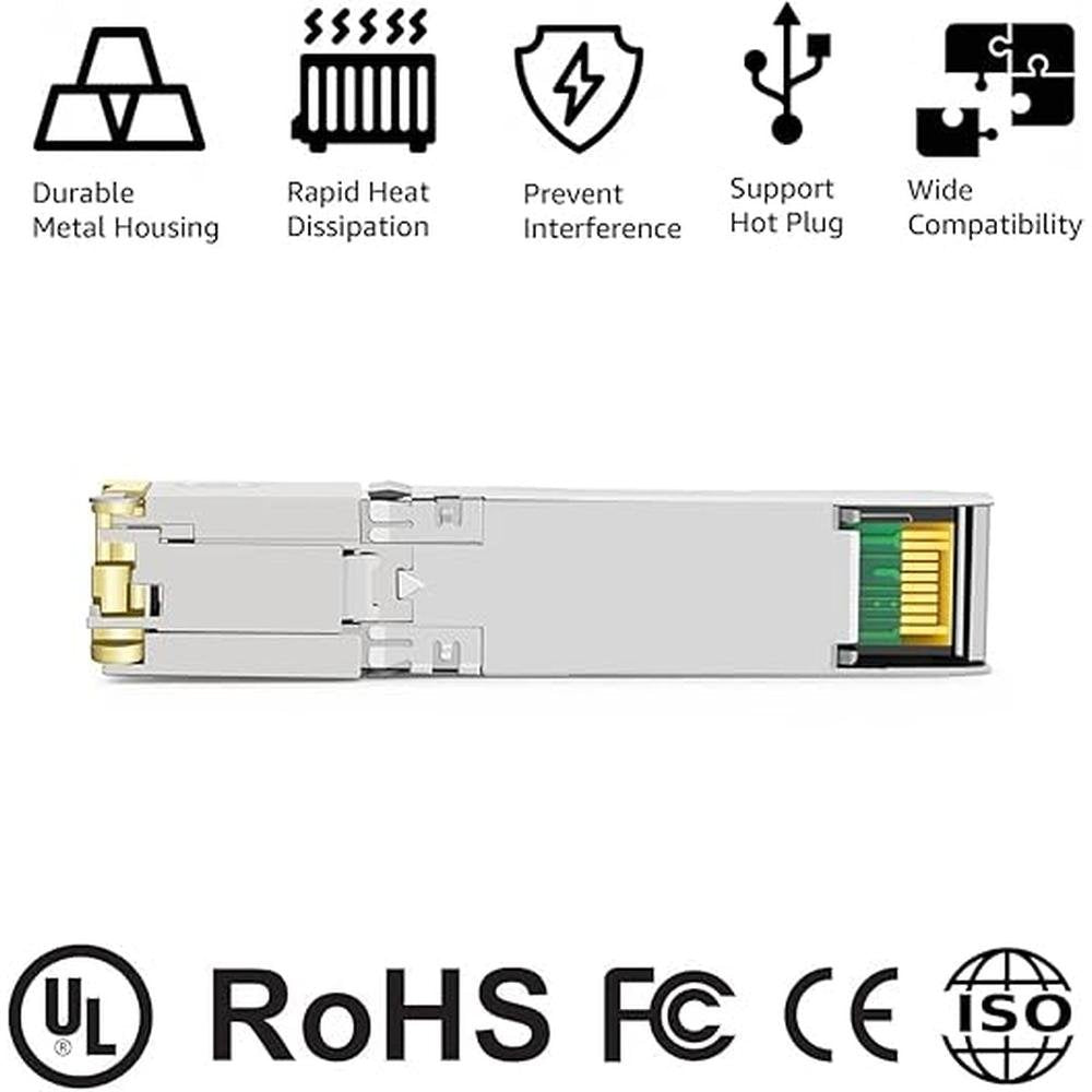 SFP Transceiver: 10GBASE-T SFP+ RJ45 Copper Transceiver – Packaging