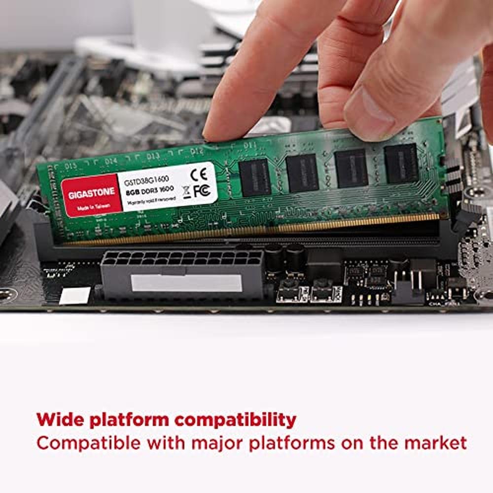 DDR3 PC3-12800: GIGASTONE 32GB Kit 4x8GB DDR3L 1600MHz – Packaging