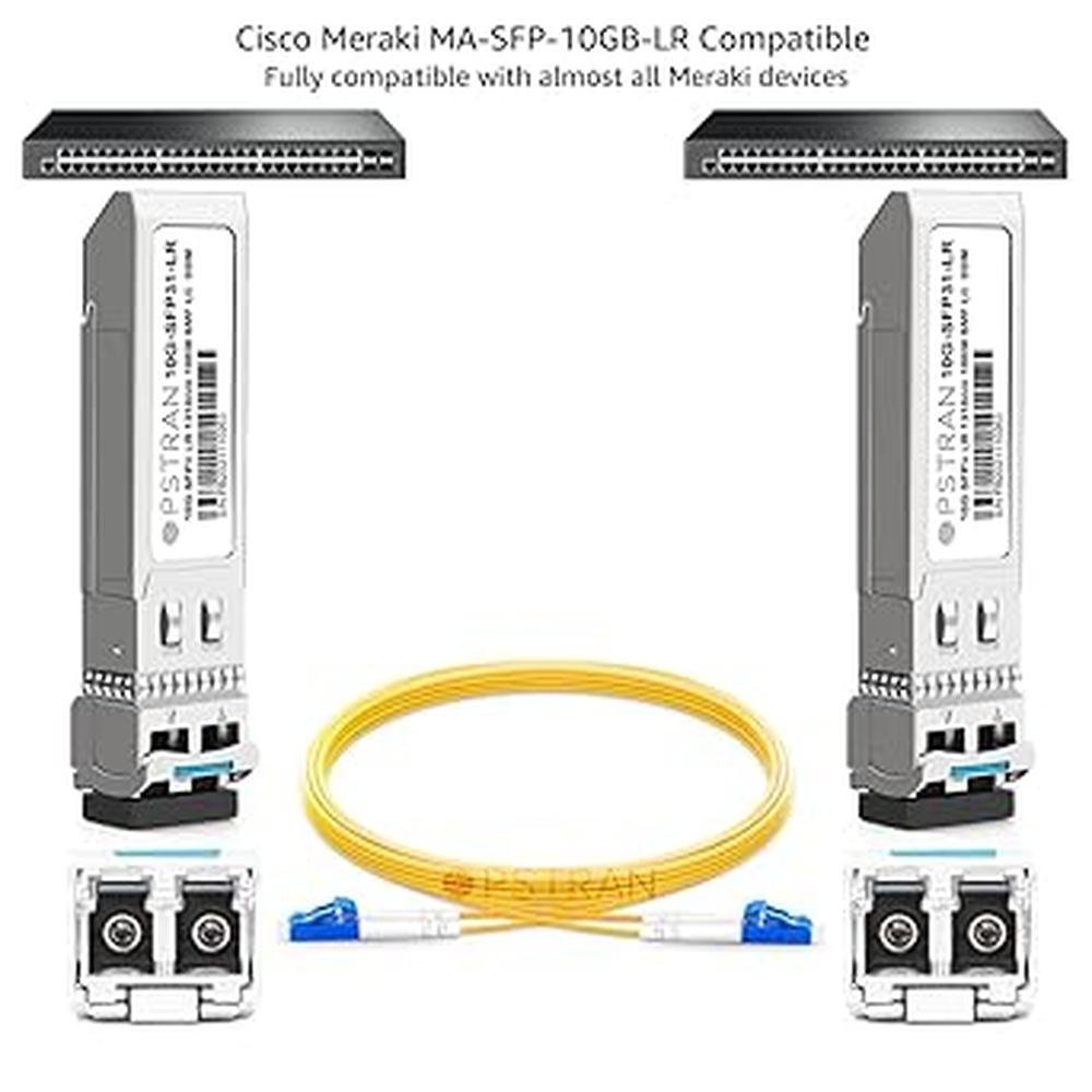 SFP 10GBase: Cisco Meraki MA SFP 10GB LR – Side View
