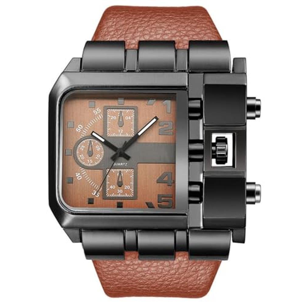 Face Watches: Reginald Hip Hop Mens 53MM Large Face Watch – Front View